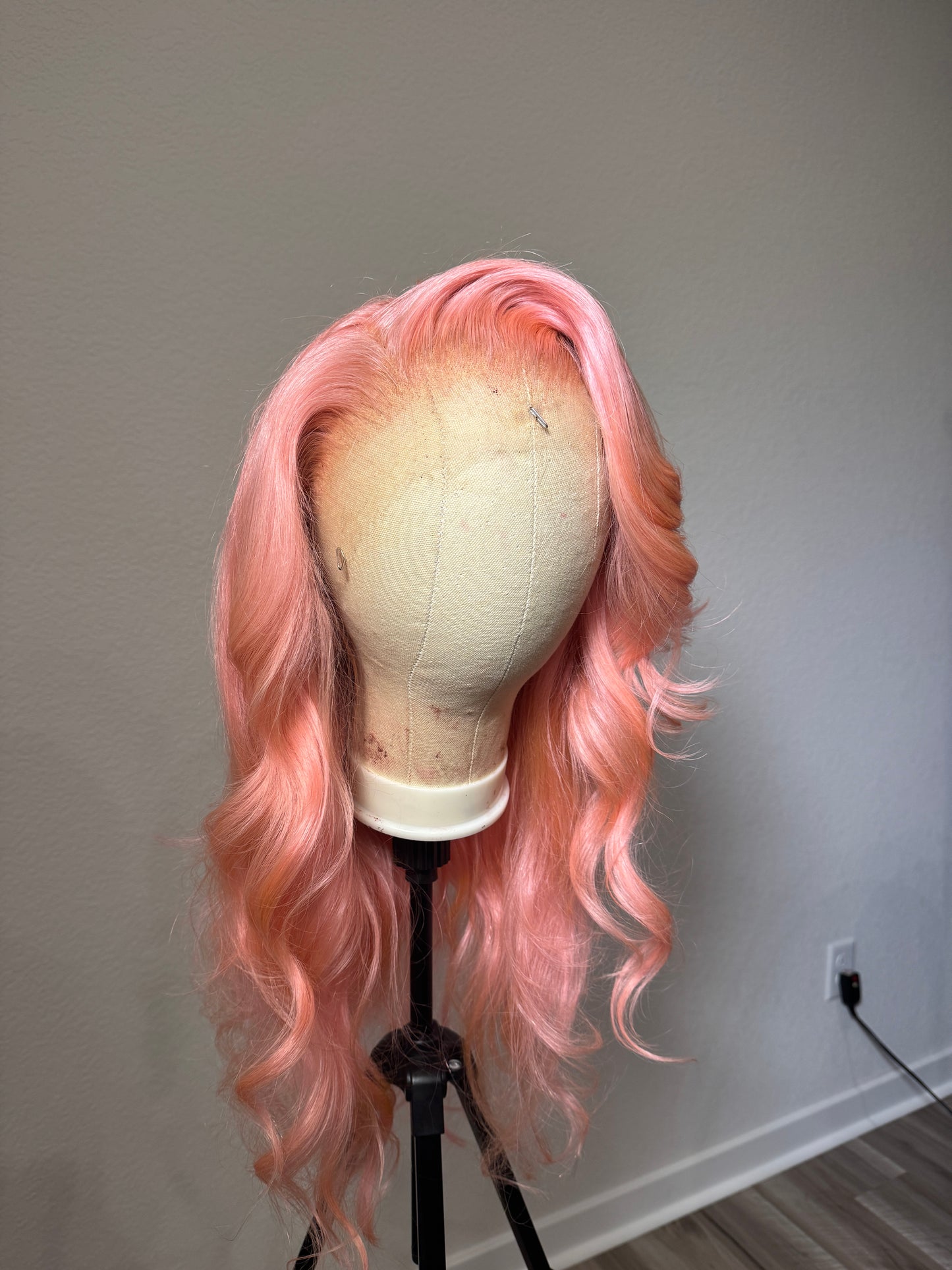 PINK 13 x4 HD LACE FRONTAL WIG 24 INCHES