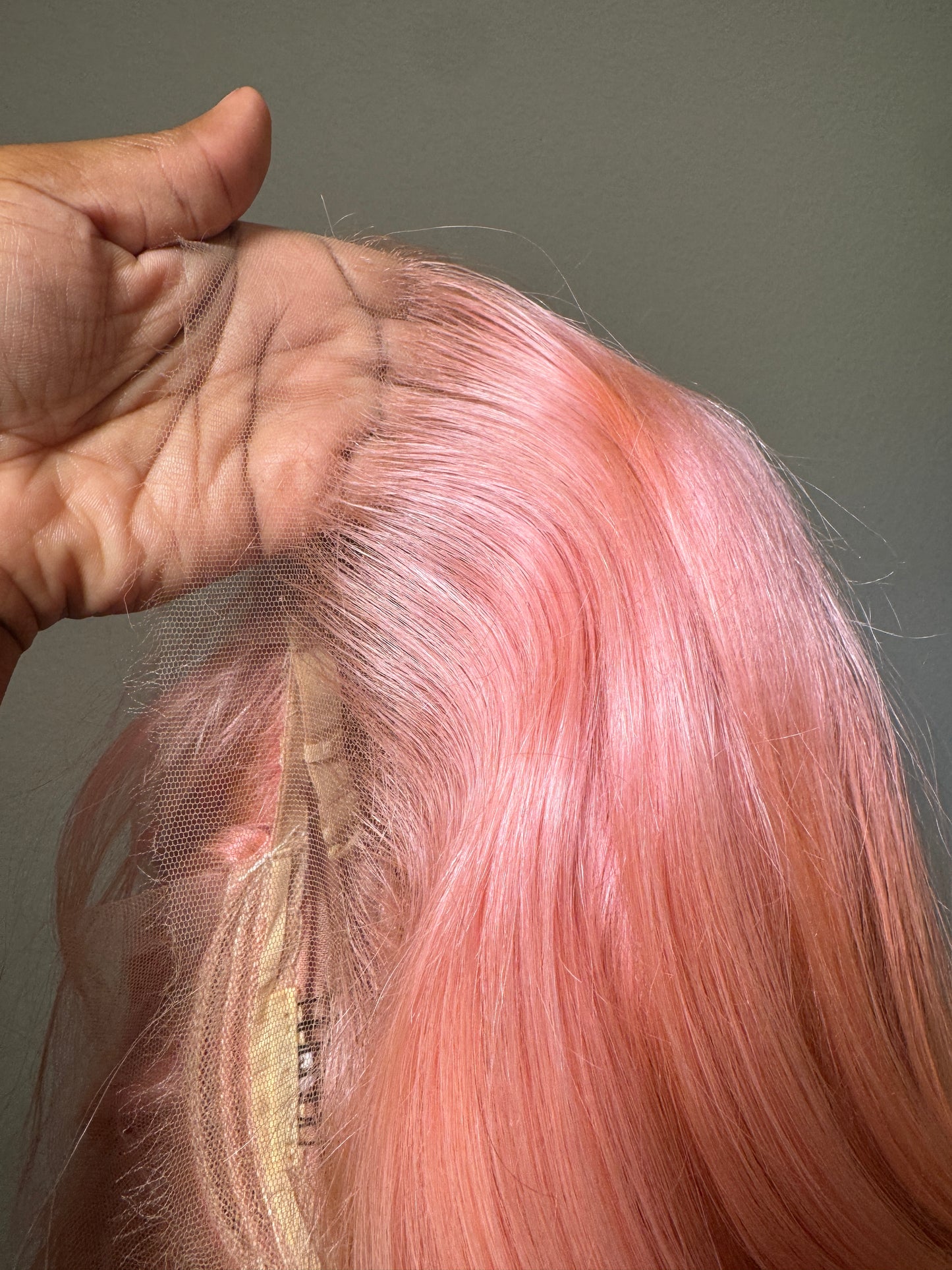 PINK 13 x4 HD LACE FRONTAL WIG 24 INCHES